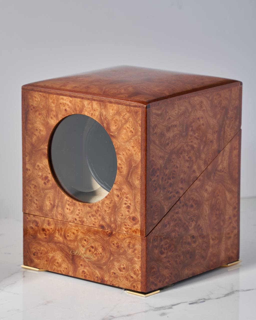 Breguet Luxury Watch Winder Lacquered Burlywood with Domed Window