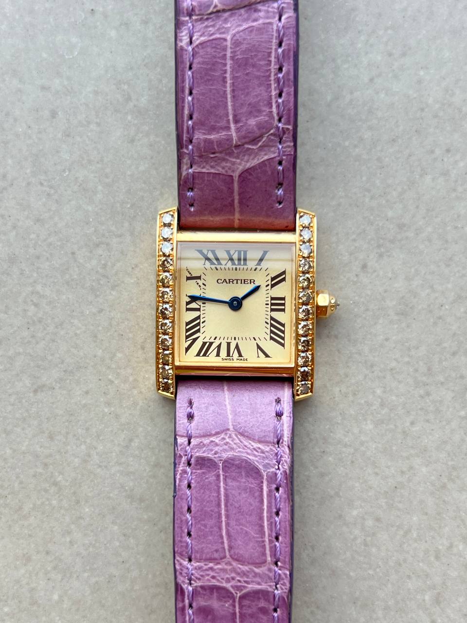 Cartier Tank Française Lady Diamonds 2385
