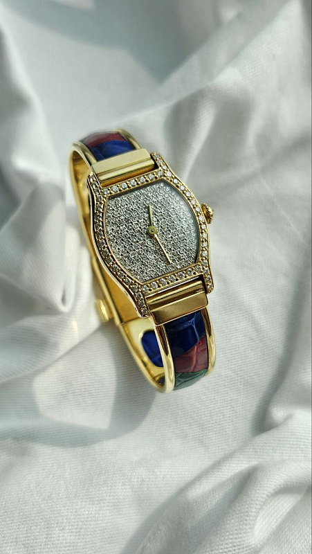 Cartier Tortue Yellow Gold and Diamond 96070