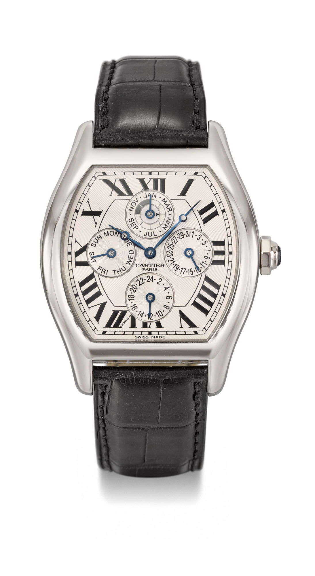 Cartier Tortue Collection Privèe Perpetual Calendar Platinum 2721