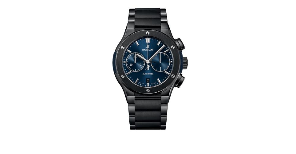 Hublot Classic Fusion Chronograph Ceramic Blue NEW
