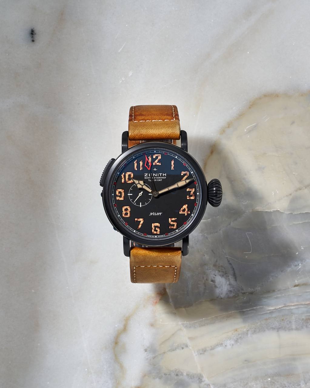 Zenith Pilot Montre D'Aeronef Type 20 GMT Titanium LE