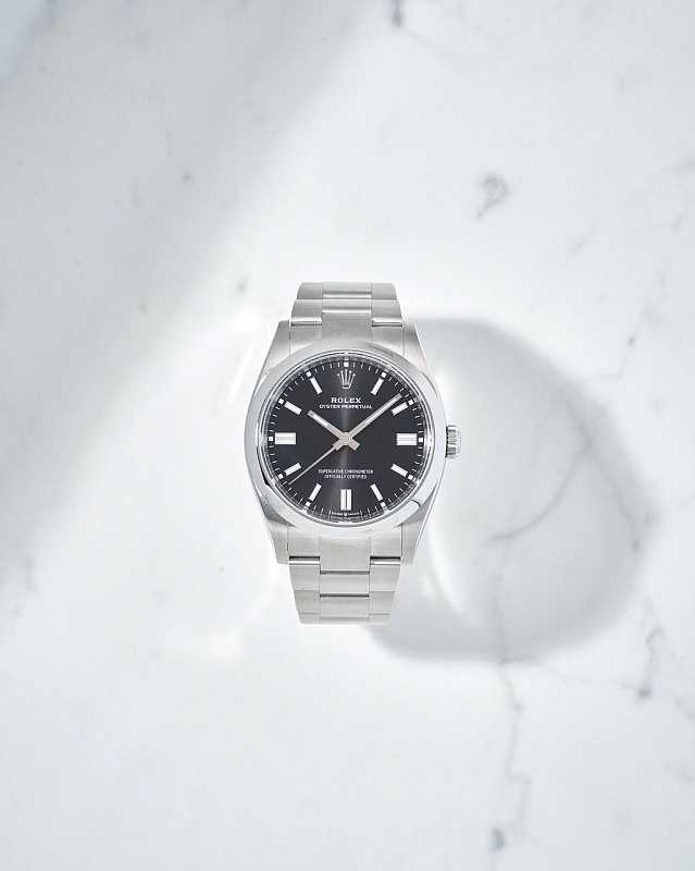 Rolex Oyster Perpetual Black Dial 2021 year NEW
