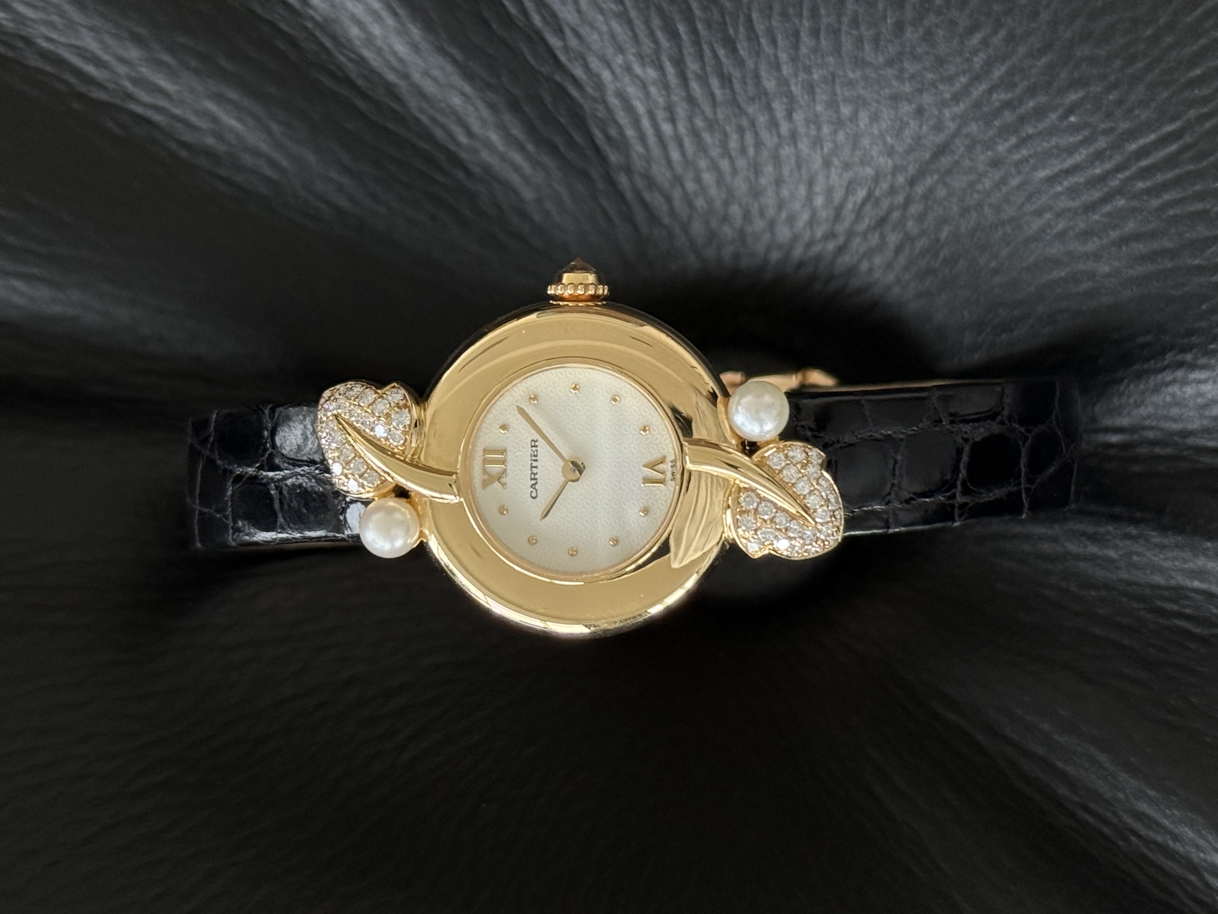 Cartier Colisee with Diamonds&Pearls 1989