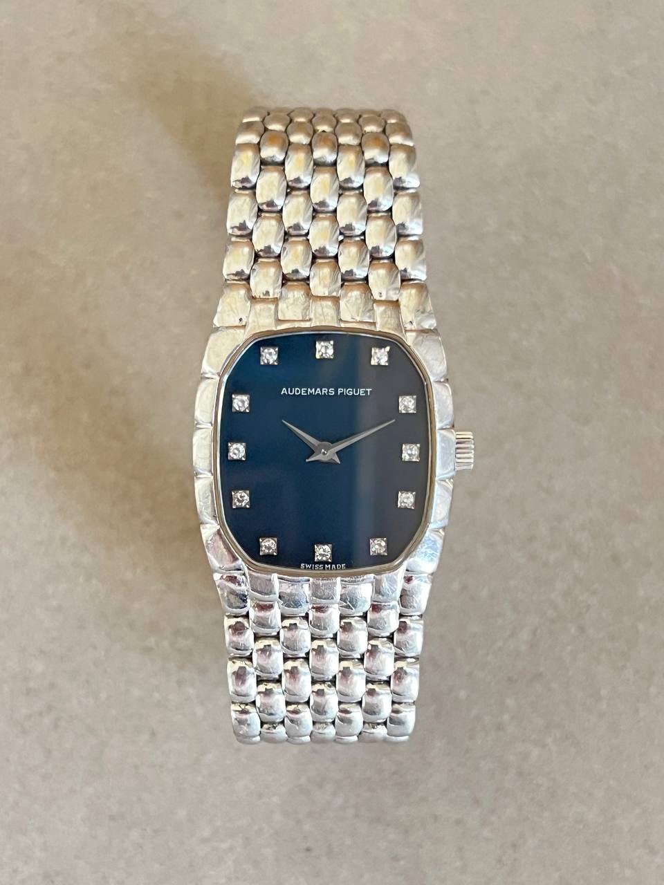 Audemars Piguet Mini Cobra White Gold Diamond Markers 