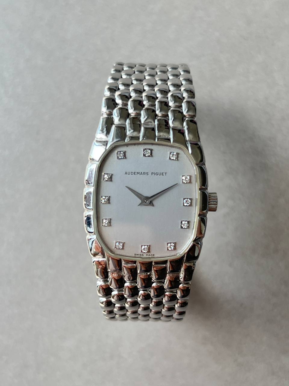 Audemars Piguet Mini Cobra White Gold Diamond Grey Dial 