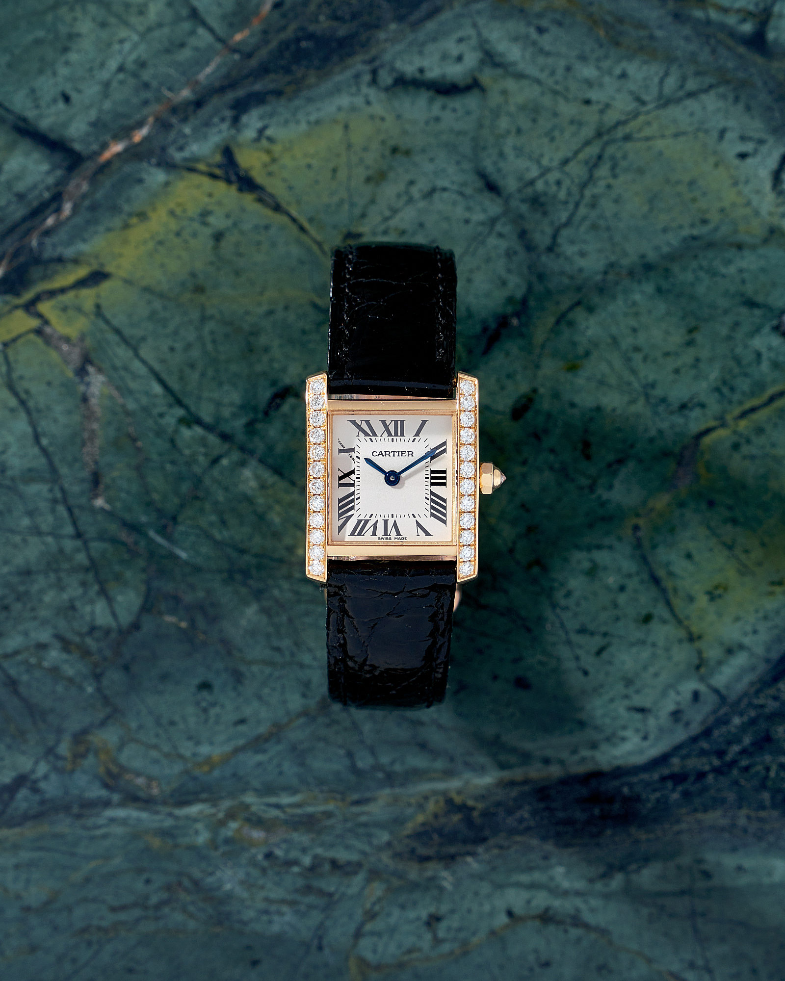 Cartier Tank Française Lady with Diamonds 2385