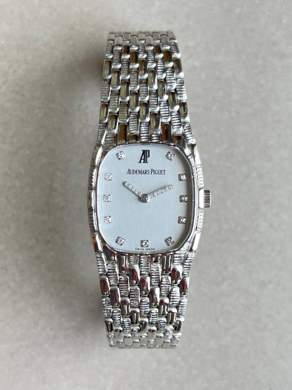 Audemars Piguet Mini Cobra White Gold Diamond Indexes & Hands