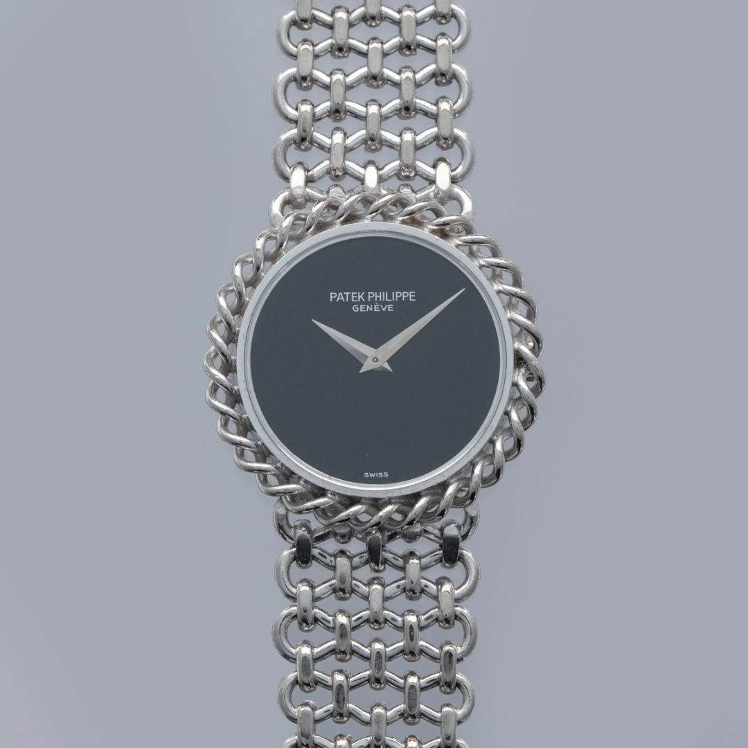 Patek Philippe White Gold Onyx Dial  4283