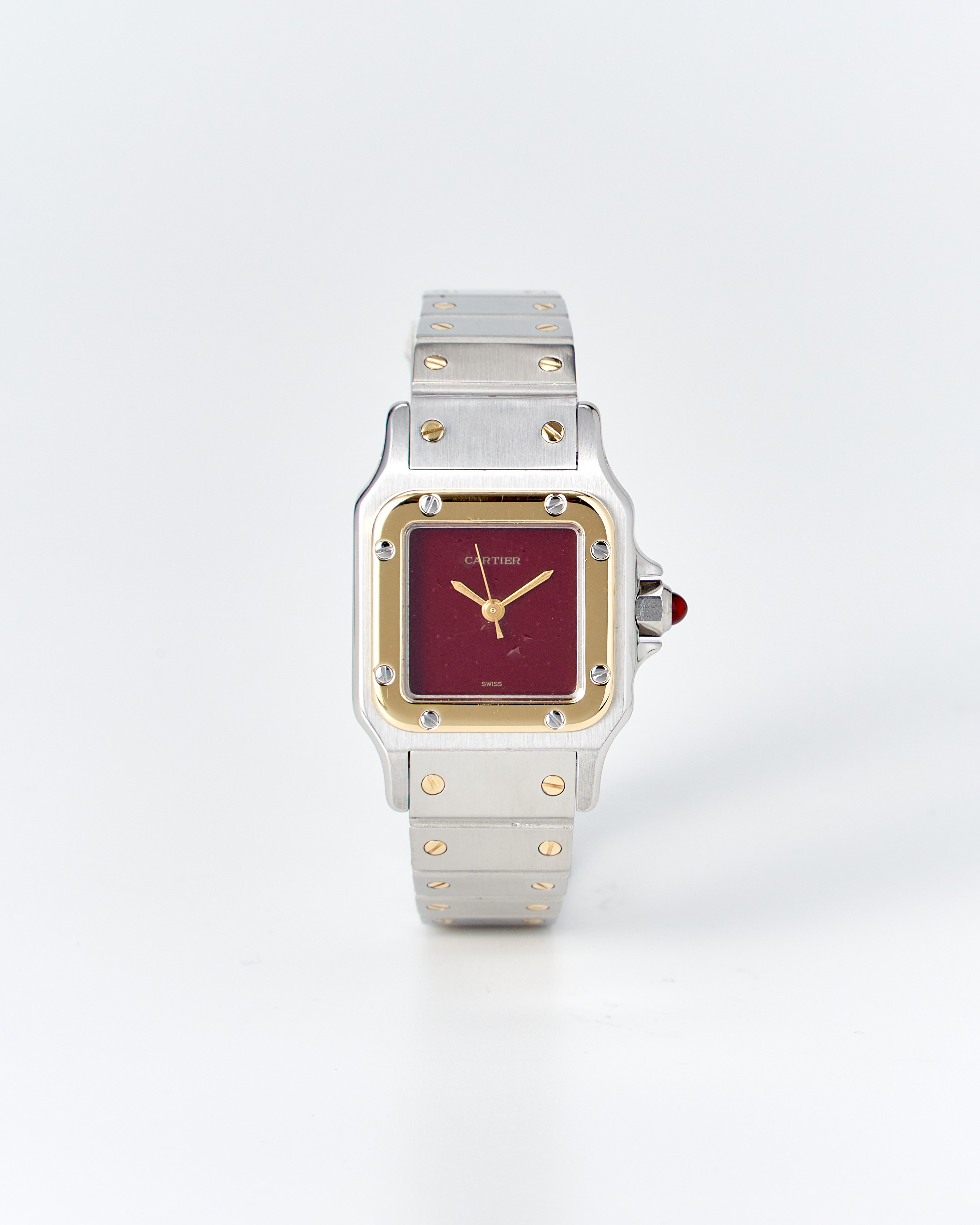 Cartier Santos Caree Burgundy 0902