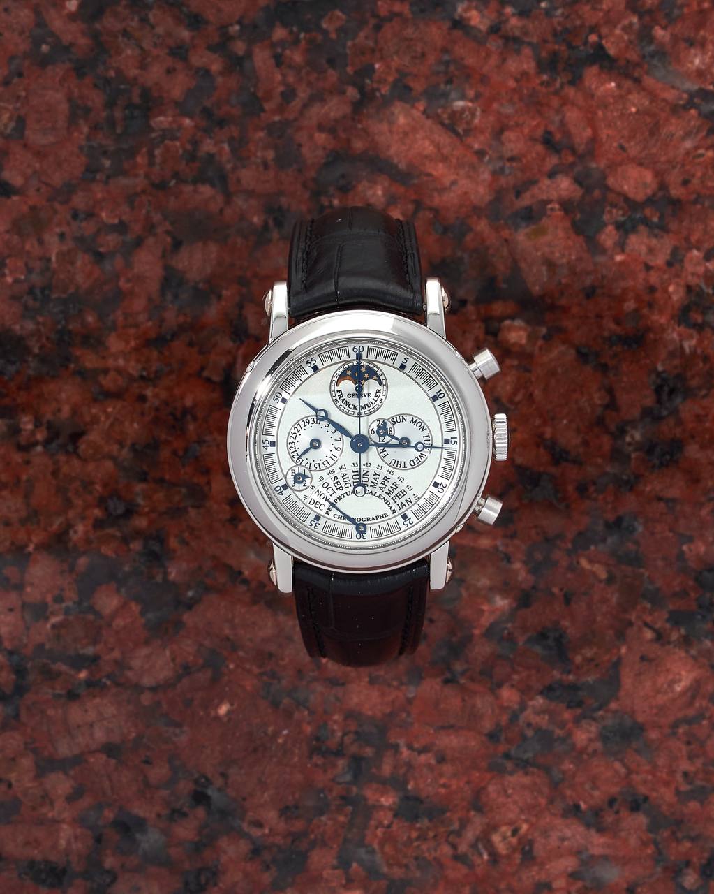 Franck Muller Perpetual Calendar Retrograde Moonphase Chronograph Platinum