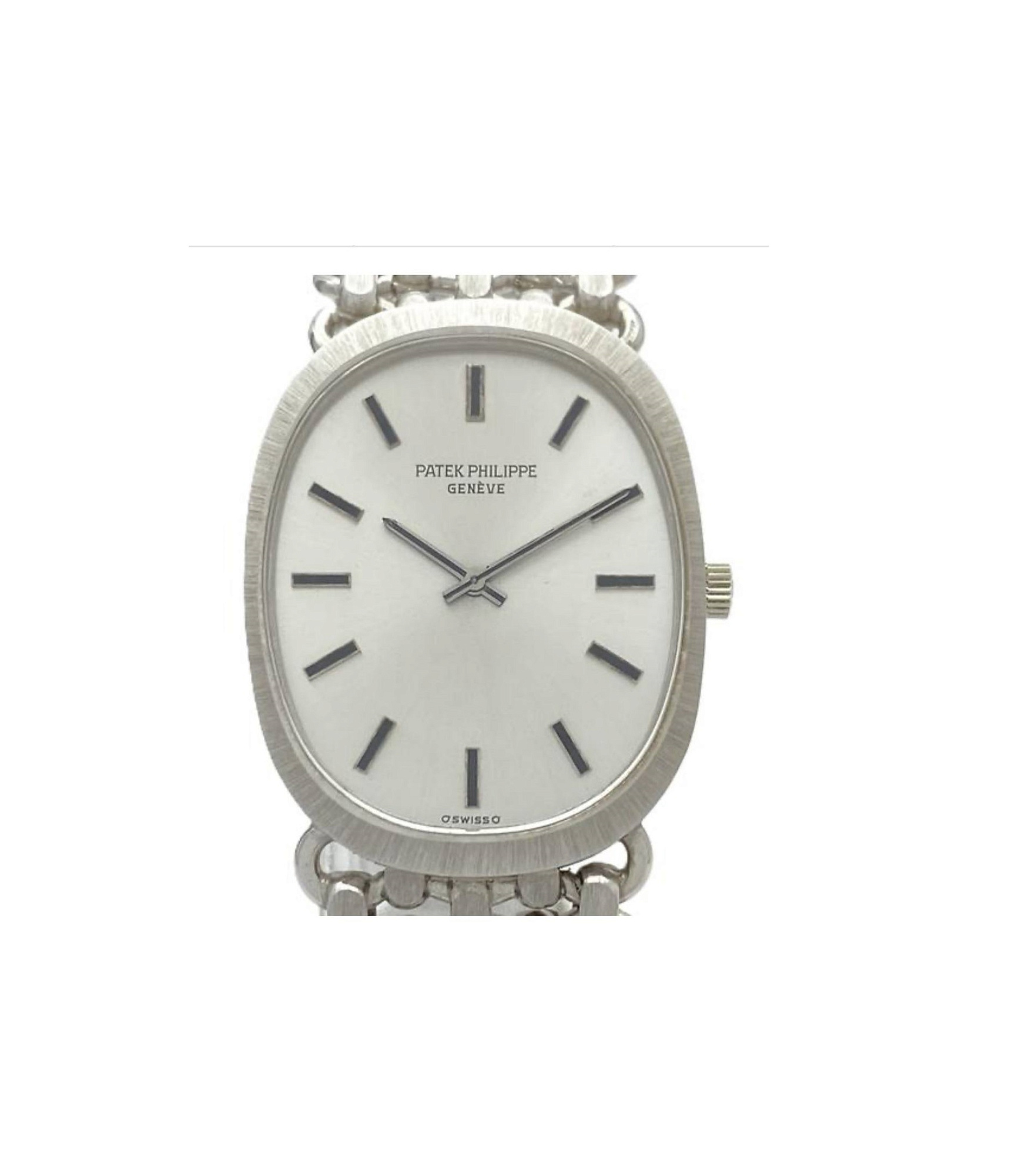 Patek Philippe Golden Ellipse Silver Dial White Gold 3577