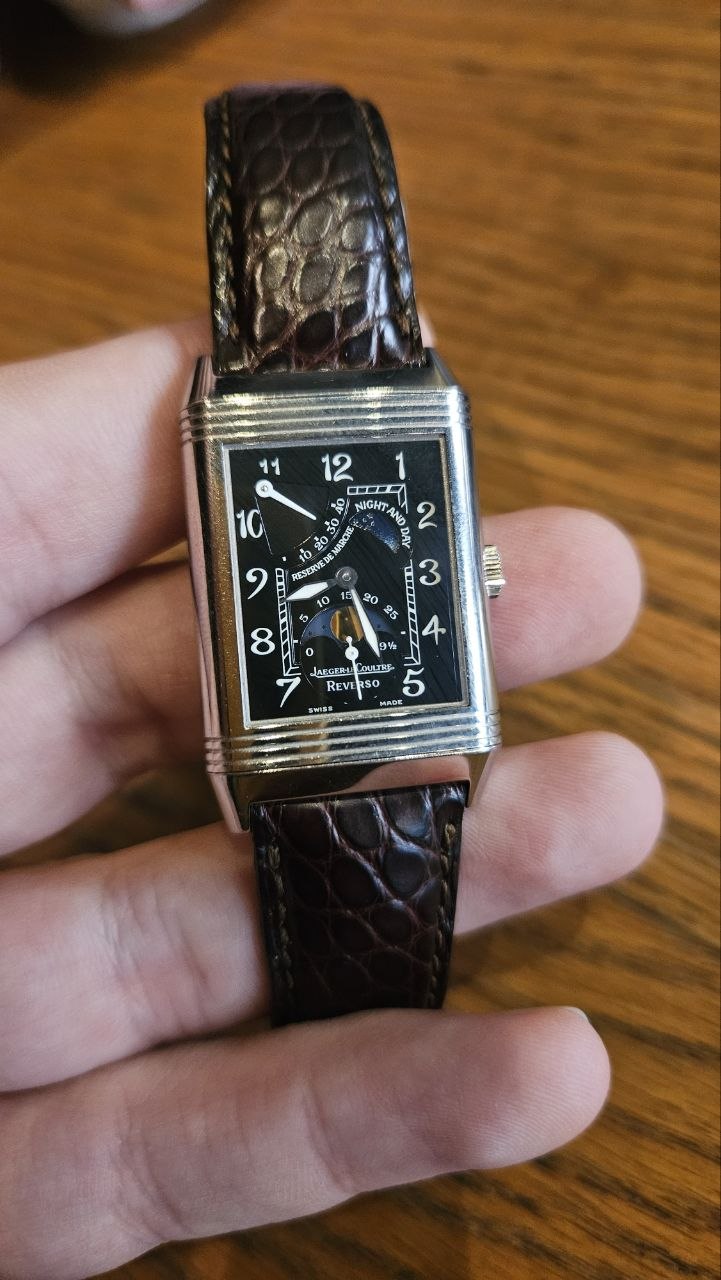Jaeger-LeCoultre Reverso Sun & Moon Night & Day Power Reserve White Gold