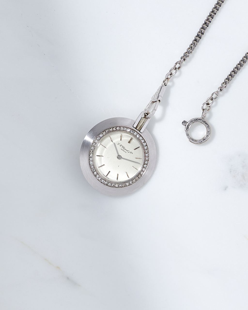 Chopard Pocket Watch White Gold Vintage