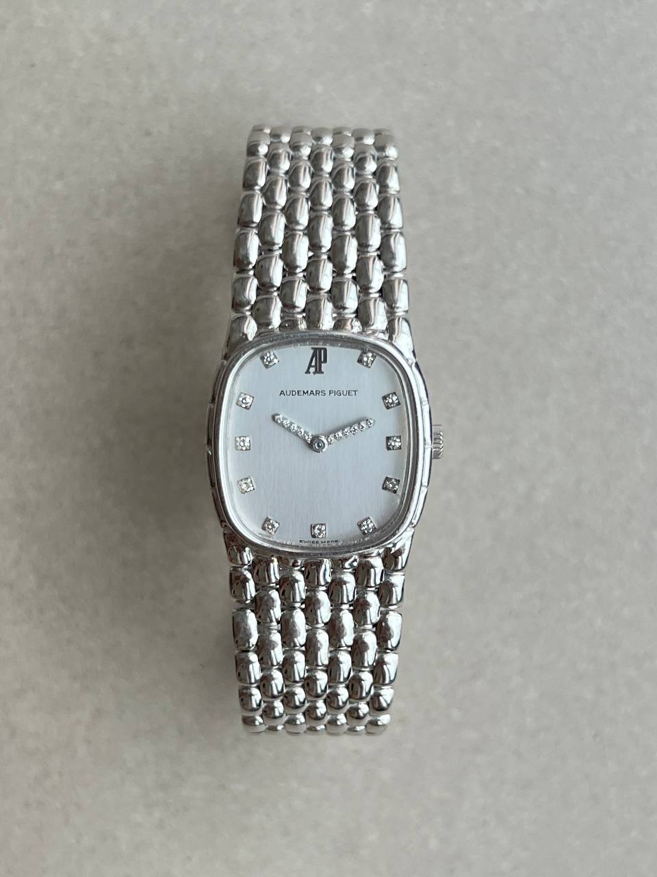 Audemars Piguet Mini Cobra White Gold Diamond Hands