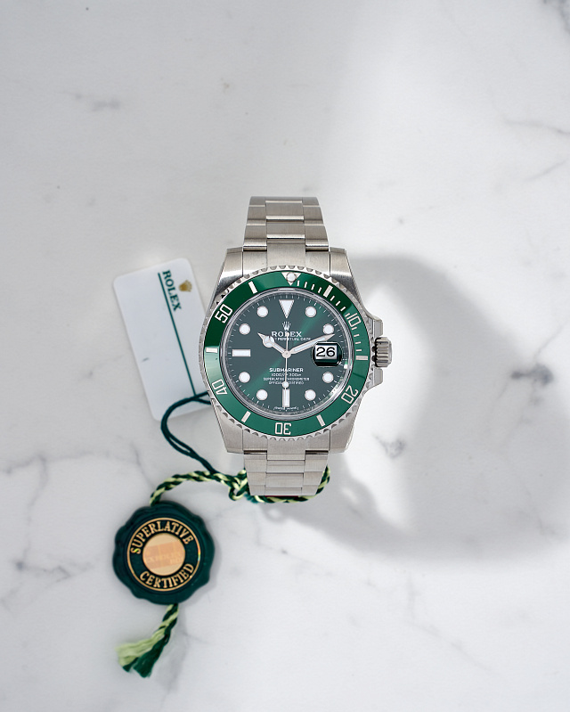 Rolex Submariner Date Hulk with papers 2019 year NEW full stickers