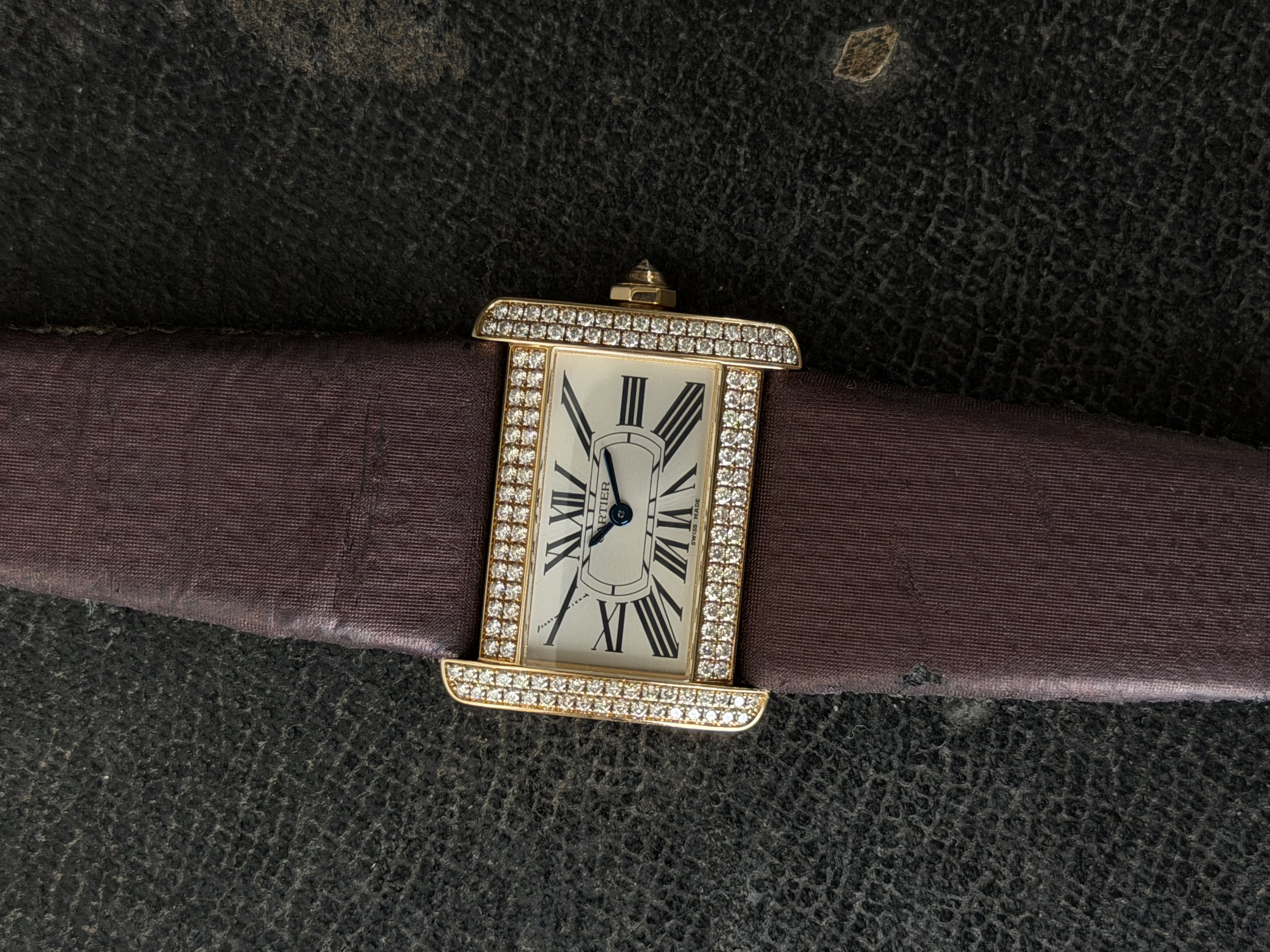 Cartier Tank Divan Factory Diamonds 2601