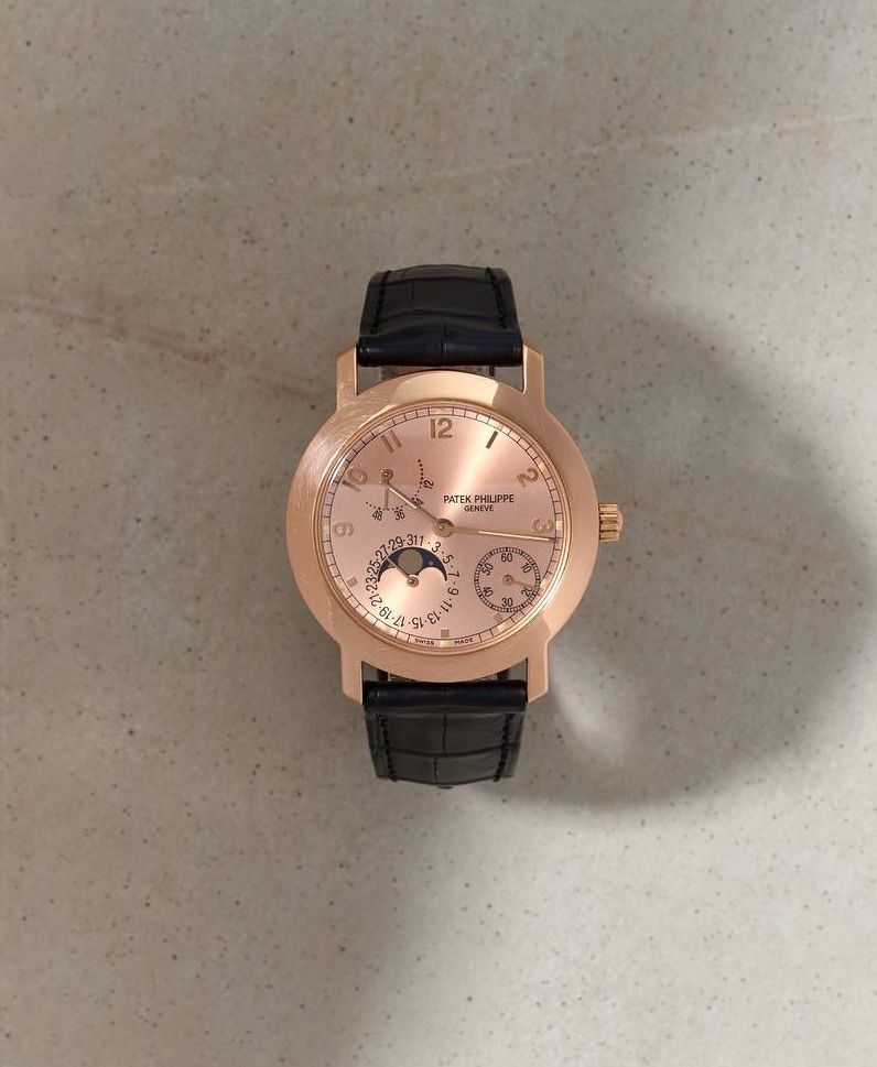 Patek Philippe Complications Moon Phase Power Reserve 5055 Rose Gold