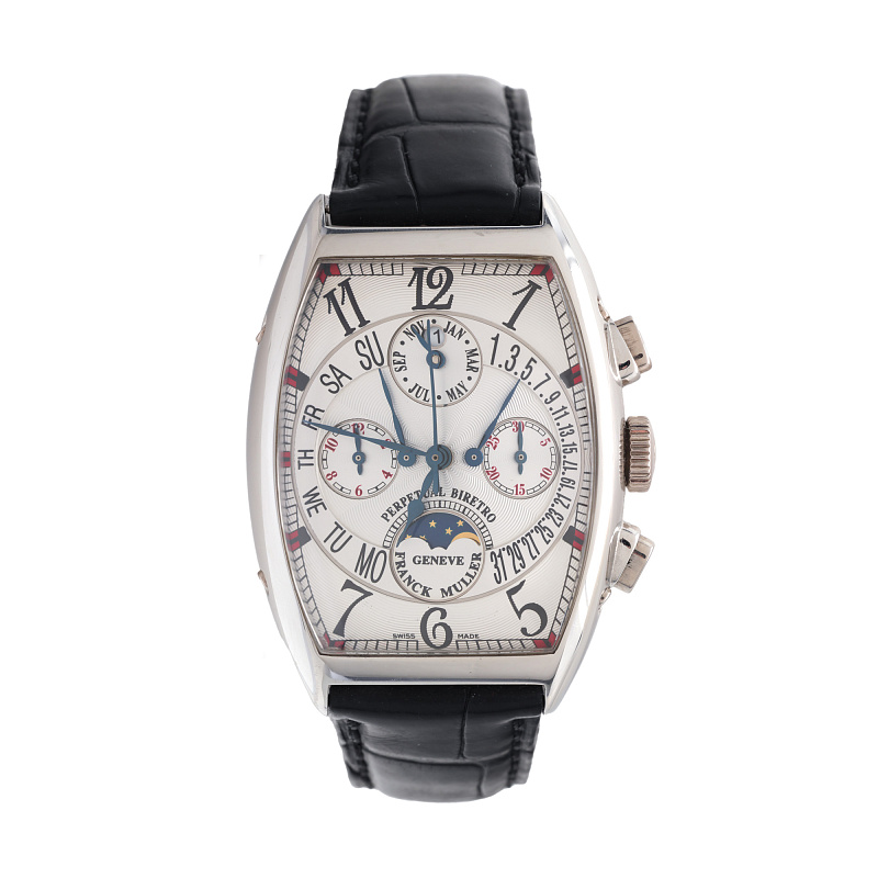 Franck Muller Perpetual Calendar BiRetrograde Chronograph White Gold