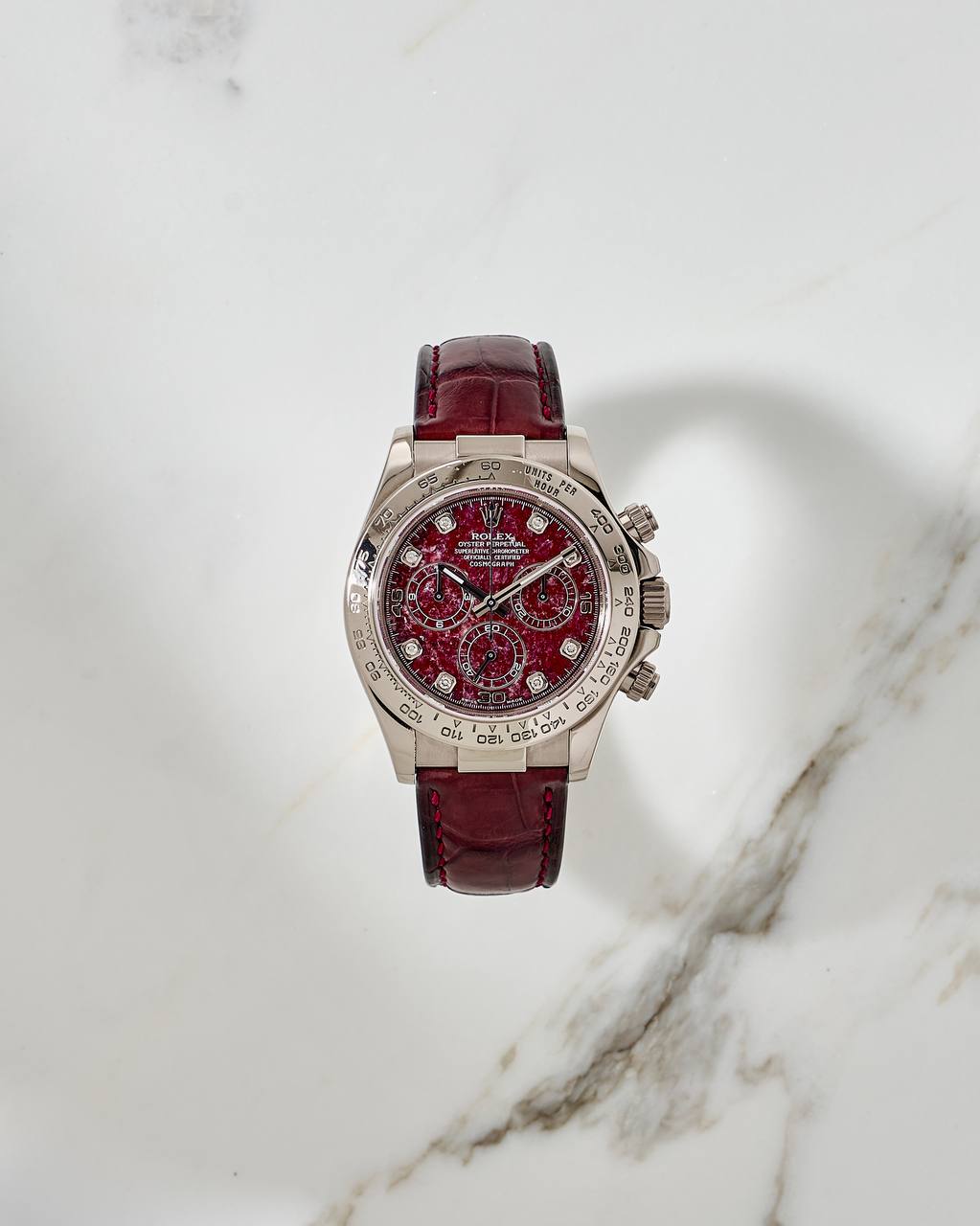 Rolex Daytona 40mm Rubellite White Gold 116519 