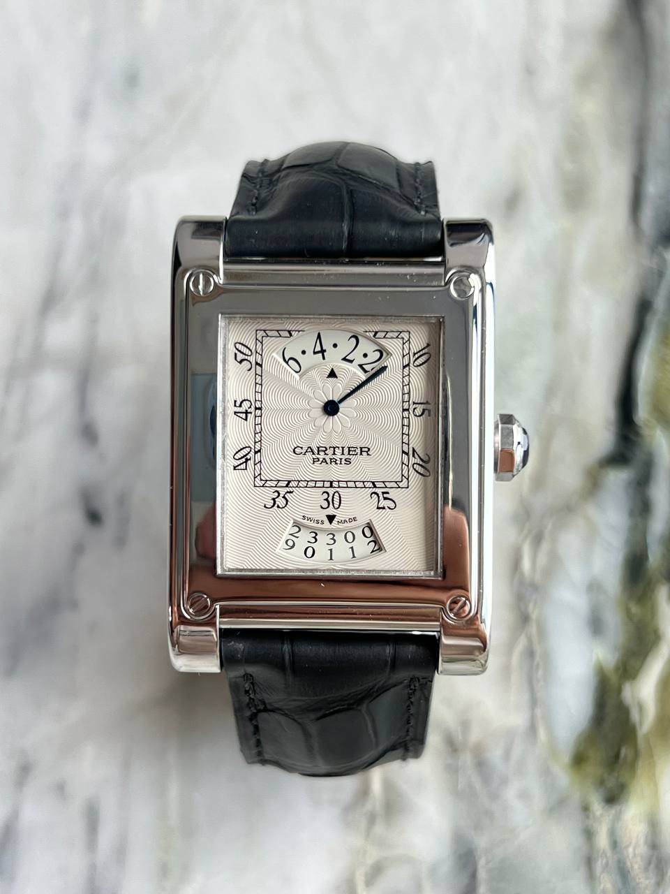 Cartier Tank a’ Vis ‘CPCP’ 2554 Wandering Hours White Gold 