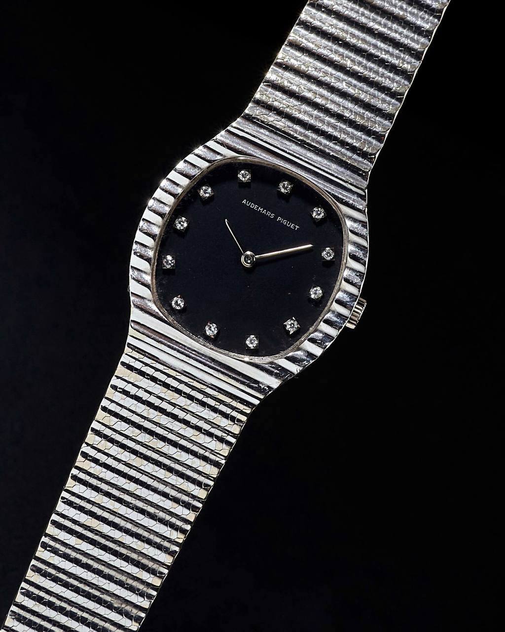 Audemars Piguet Diamond White Gold Ingot Bracelet 