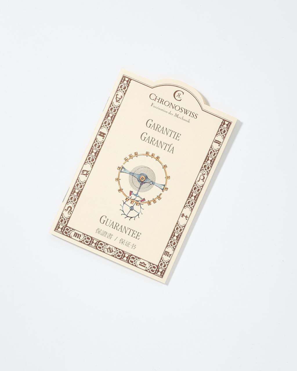Chronoswiss Booklet Garantie