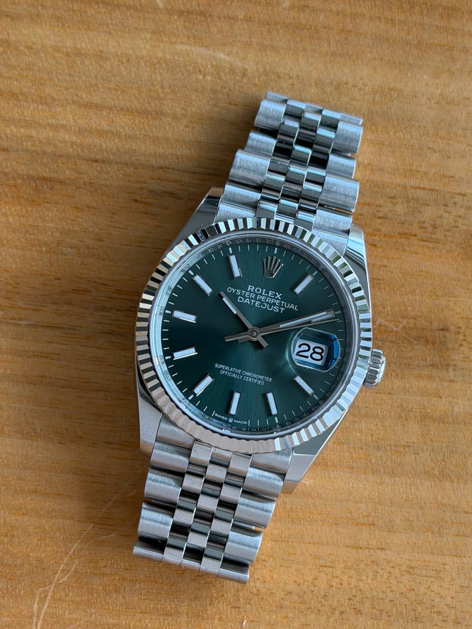 Rolex Datejust 36mm Geen Dial 126234