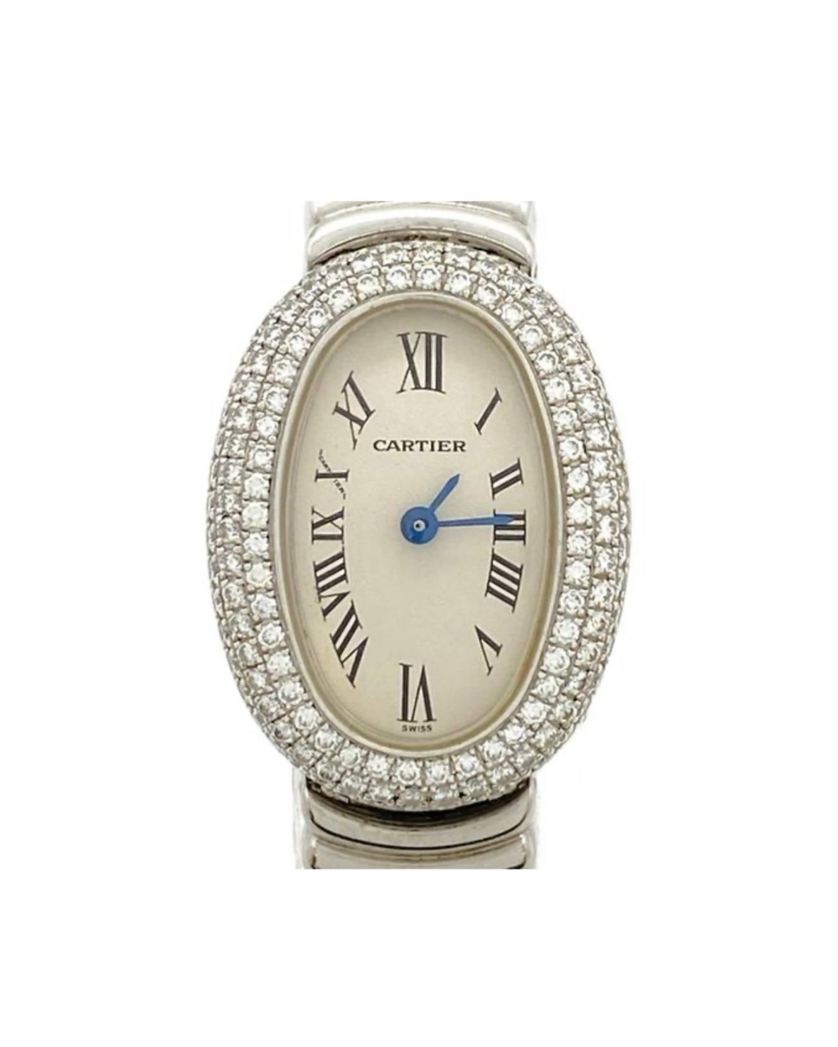 Cartier Baignoire 2369 White Gold Diamonds