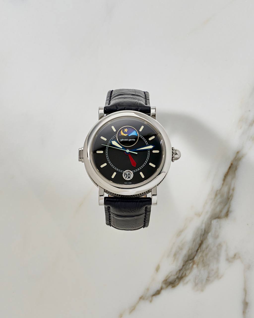 Gerald Genta Night & Day GMT Black Dial