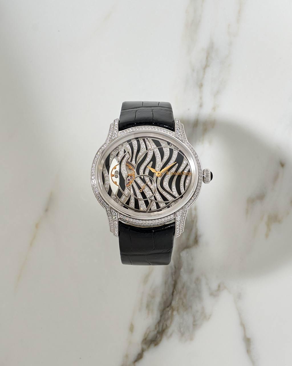 Audemars Piguet Millenary Zebra 77249 White Gold
