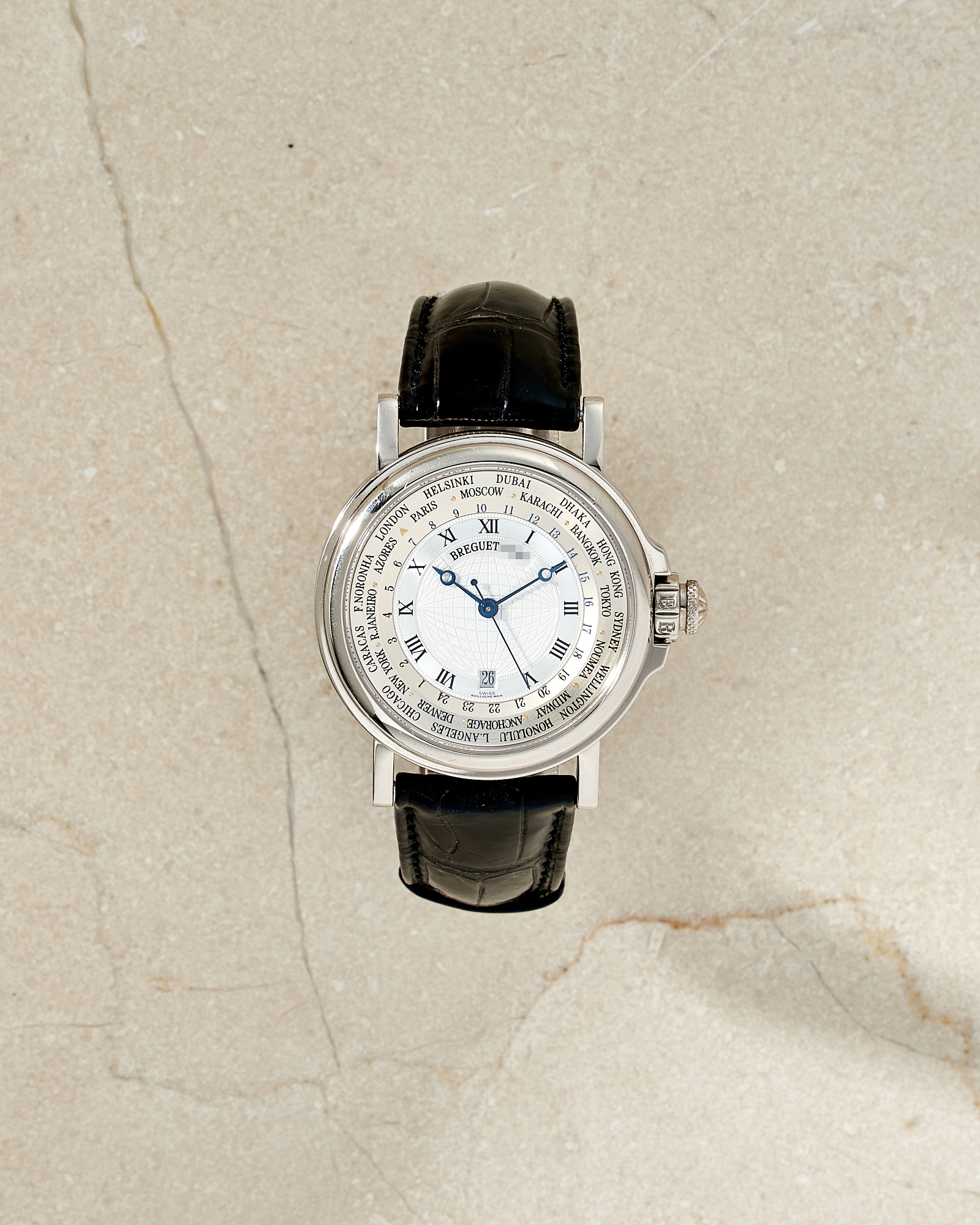 Breguet Marine Hora Mundi World Time Zones 3700 White Gold