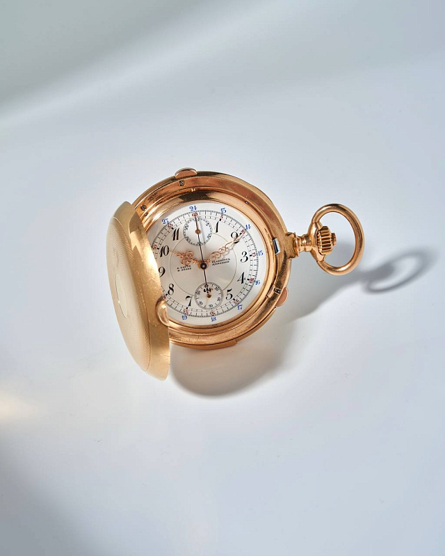 A. Lange & Söhne Glashütte B/Dresden Minute Repeater Split Chronograph Pocket Watch