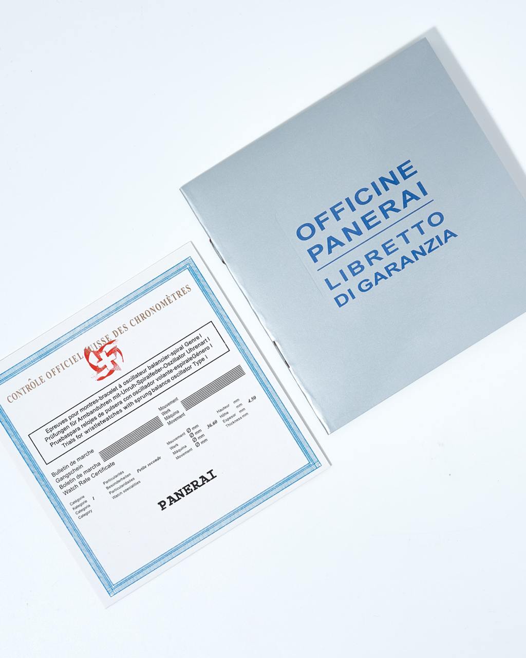 Panerai Warranty Booklets