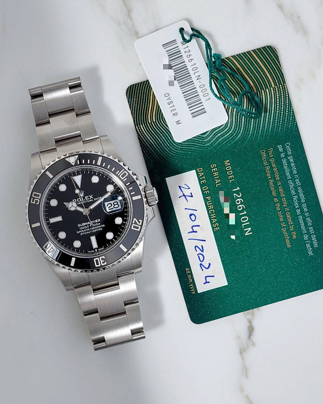 Rolex Submariner Date 41mm with papers 2024 year NEW