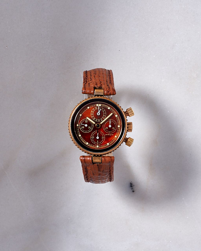 Gerald Genta Gefica Safari Chronograph Bronze 