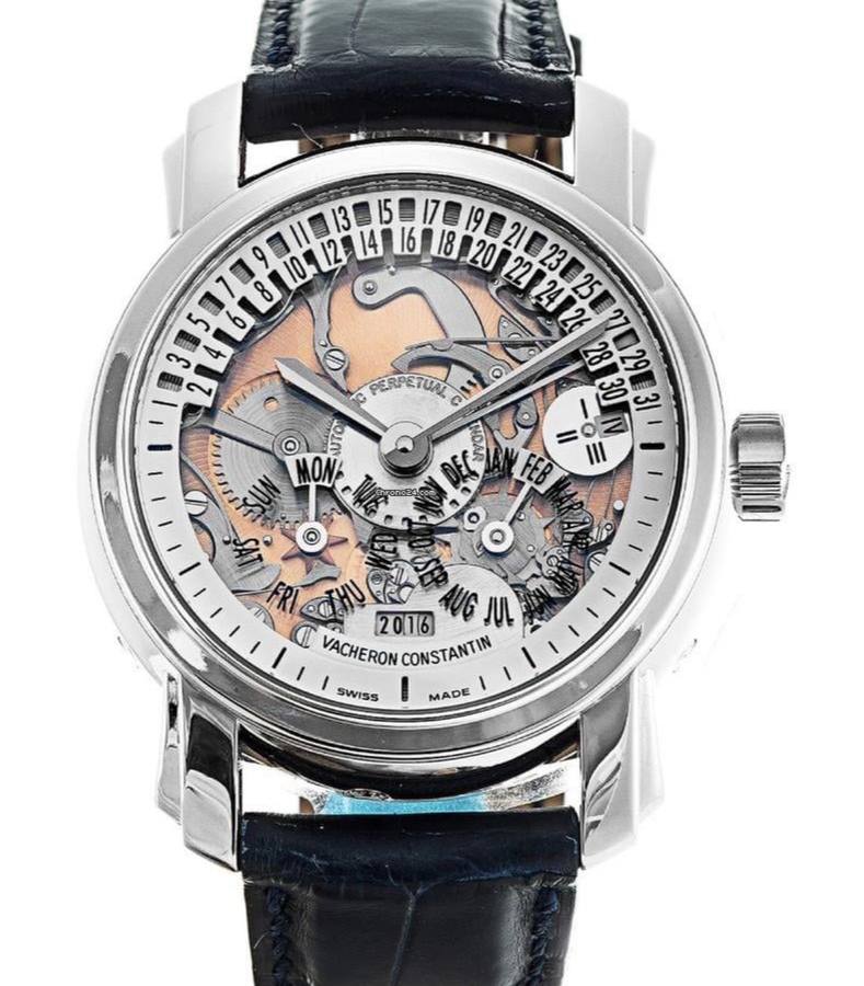 Vacheron Constantin Malte Retrograde Perpetual Calendar Skeleton 47032 Platinum 