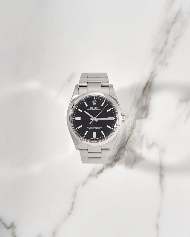 Rolex Oyster Perpetual Black Dial 36 mm 2021 year 126000