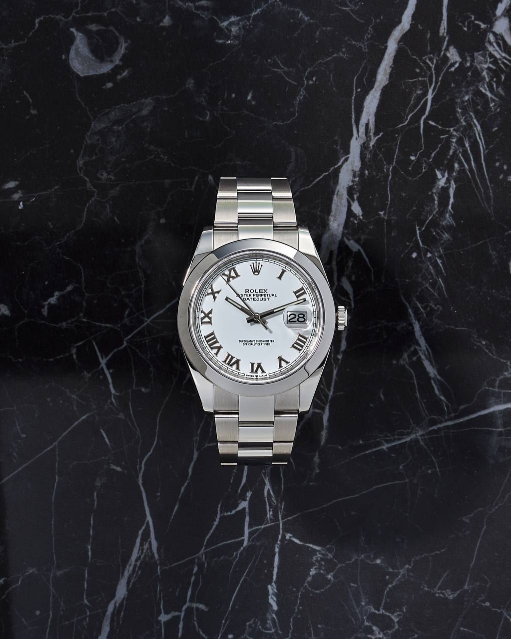 Rolex Datejust 41mm White Dial 126300 NOS