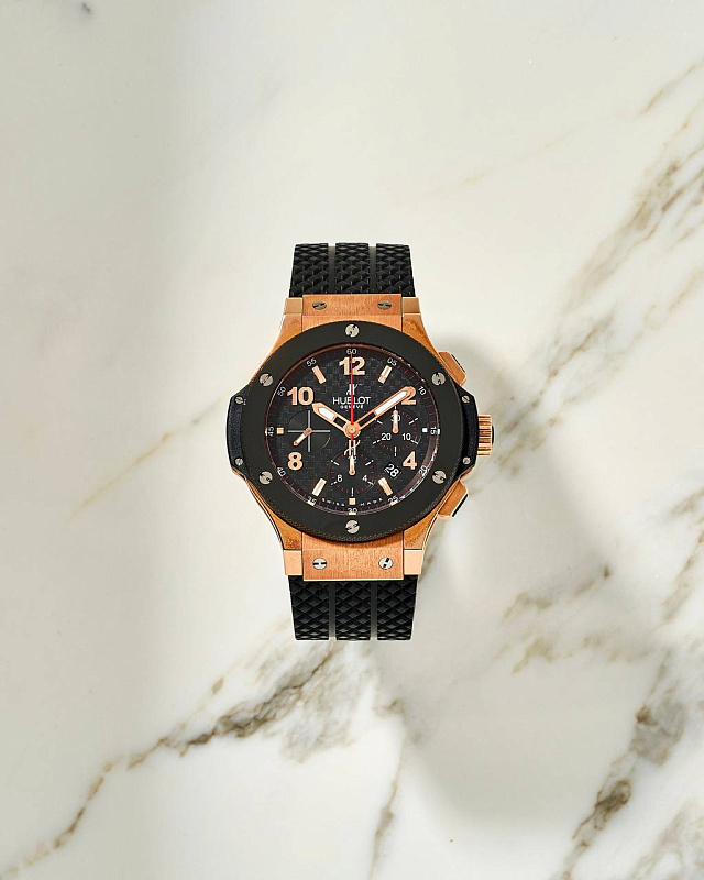 Hublot Big Bang 44 mm Chronograph Gold & Ceramic NOS