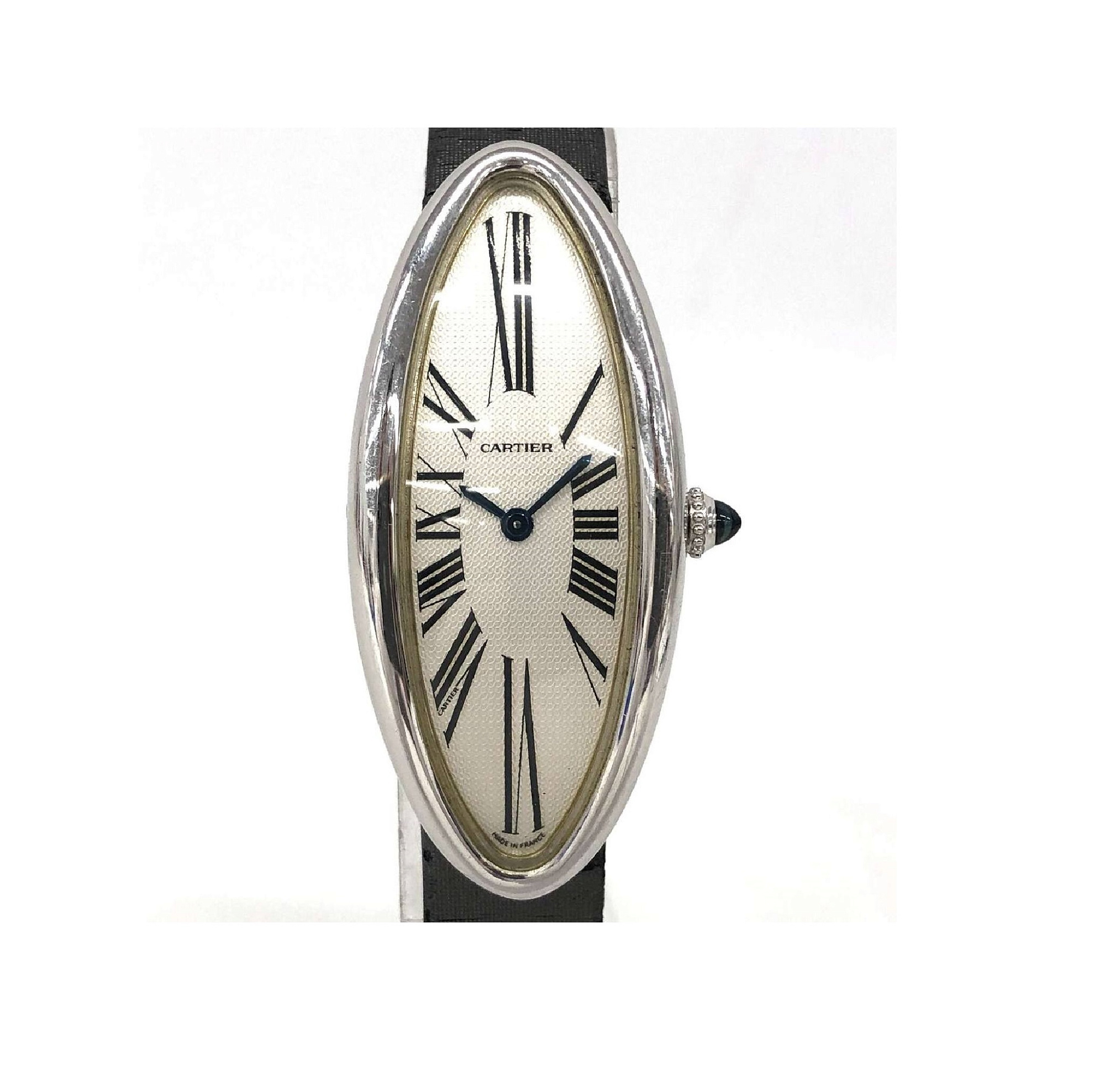 Cartier Baignoire Allongée White Gold 2604