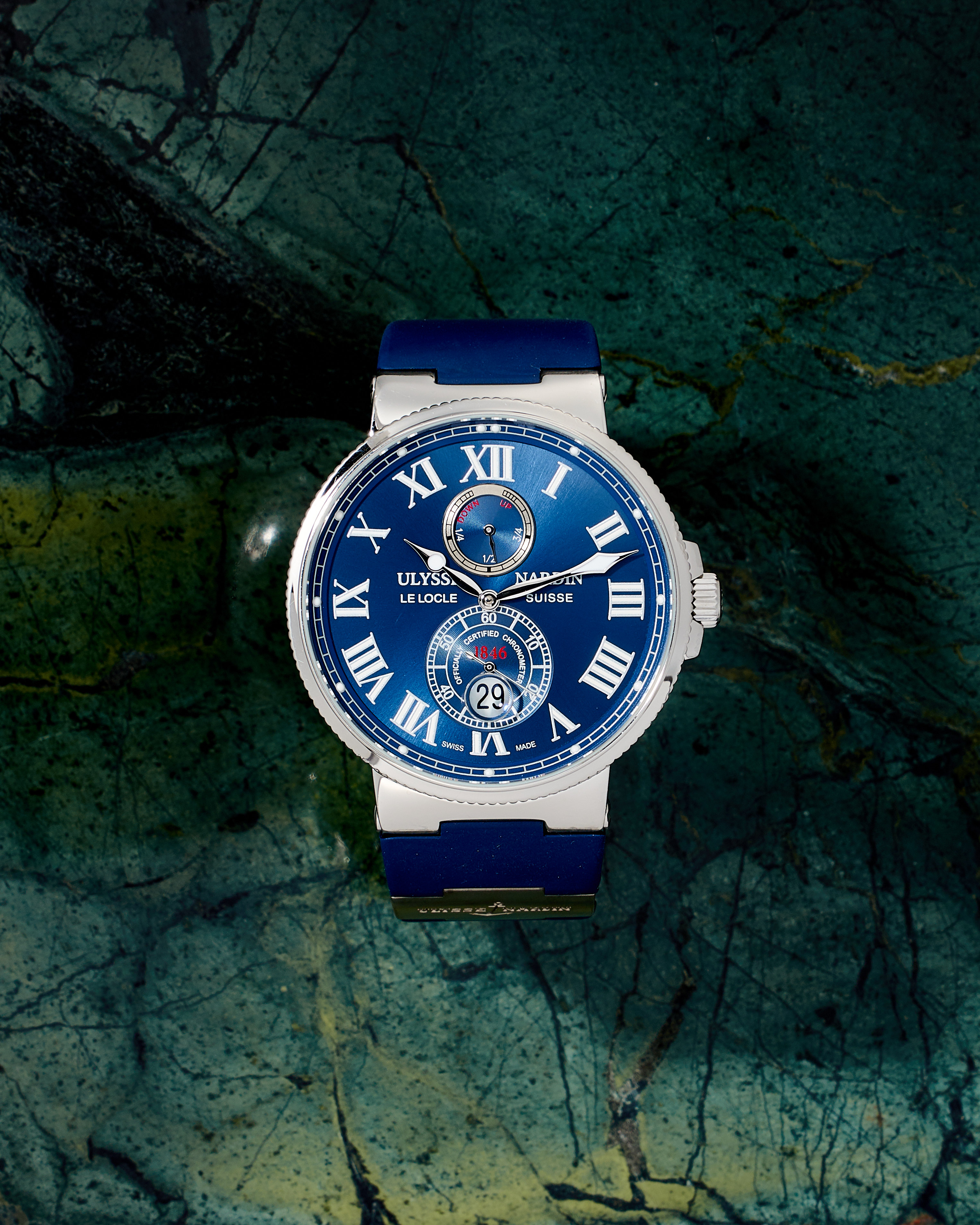 UN Maxi Marine Chronometer 43mm Blue