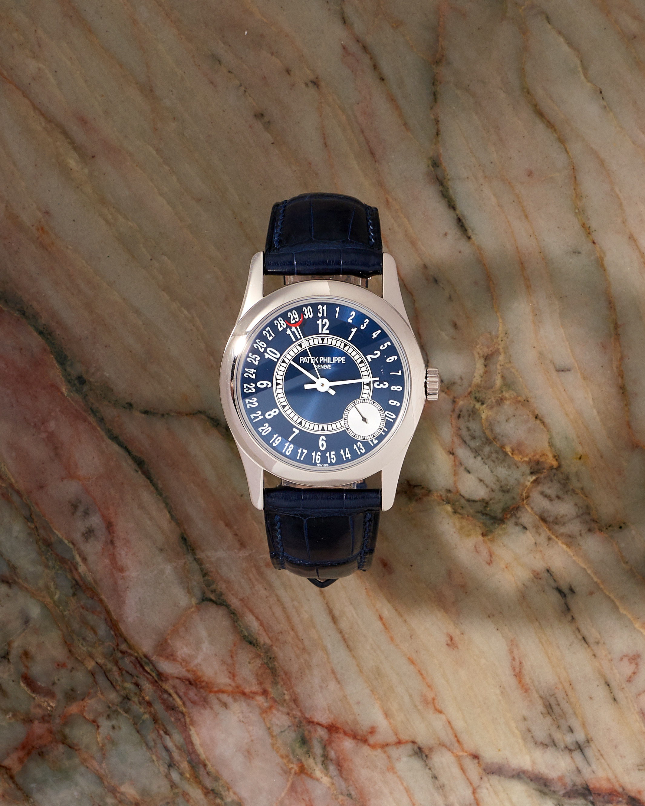 Patek Philippe Calatrava 6000 White Gold Blue Dial