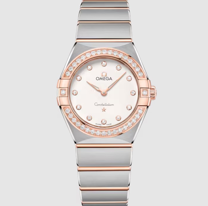 Omega Constellation Lady Steel&Gold Diamond 28 mm NEW
