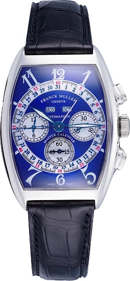 Franck Muller Master Calendar Blue Dial White Gold 