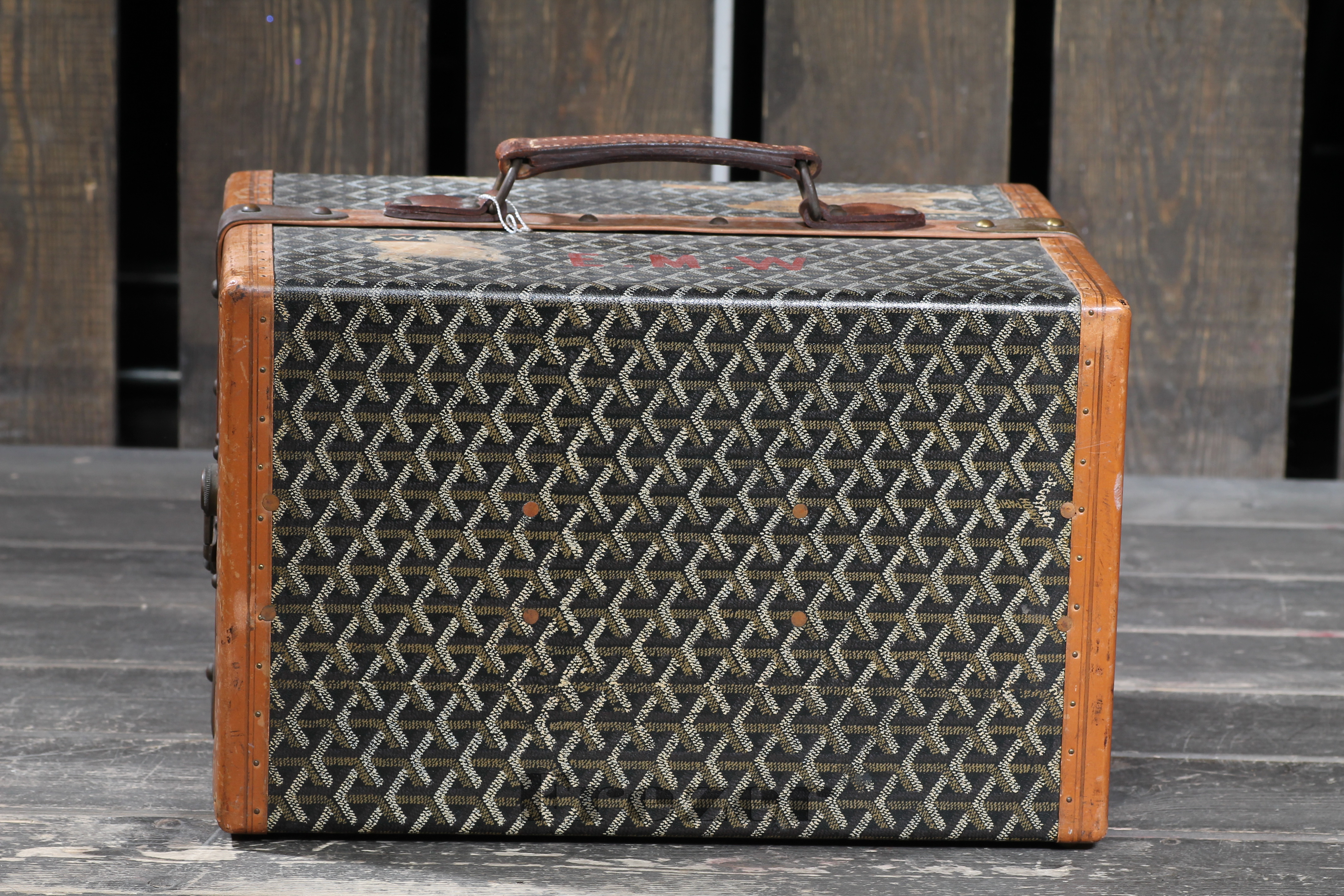 Goyard Book Goyardin Trunk "E.M.W."