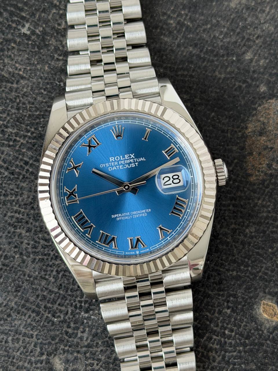 Rolex Datejust 41mm Blue Dial Jubilee 126334
