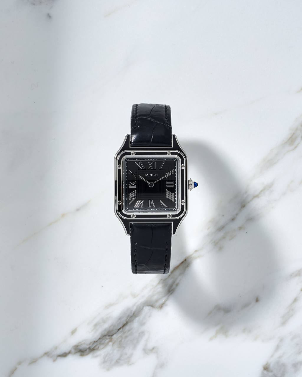 Cartier Santos Dumont “Black Lacquer” 4298 NEW 2025