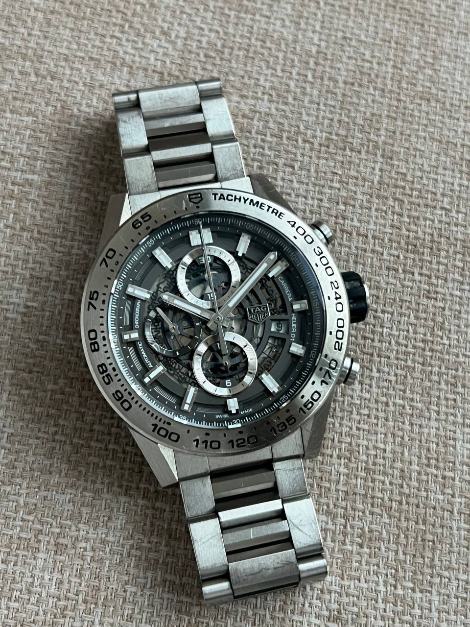 TAG Heuer Carrera Calibre Heuer 01 Grey Phantom Skeleton Titanium