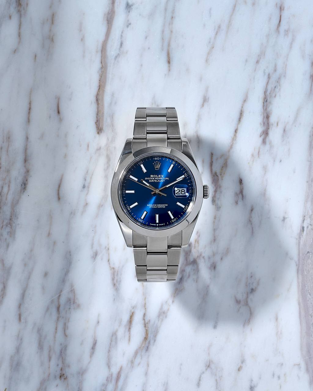 Rolex Oyster Datejust 41mm Blue Dial 126300 
